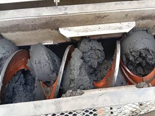 Sludge Cake Produced from Dewatering Machine
